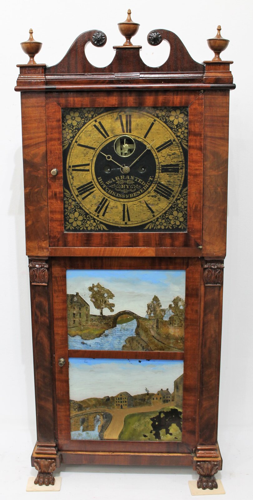 Hotchkiss & Benedict “Patent Eight-day Brass Clock”, 1834-1836. — Antique Clocks Price Guide