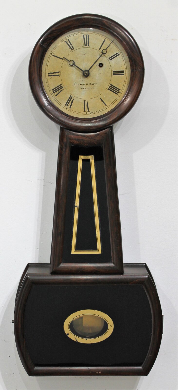 Howard & Davis “No. 4 Regulator” banjo, ca. 1858. — Antique Clocks Price Guide