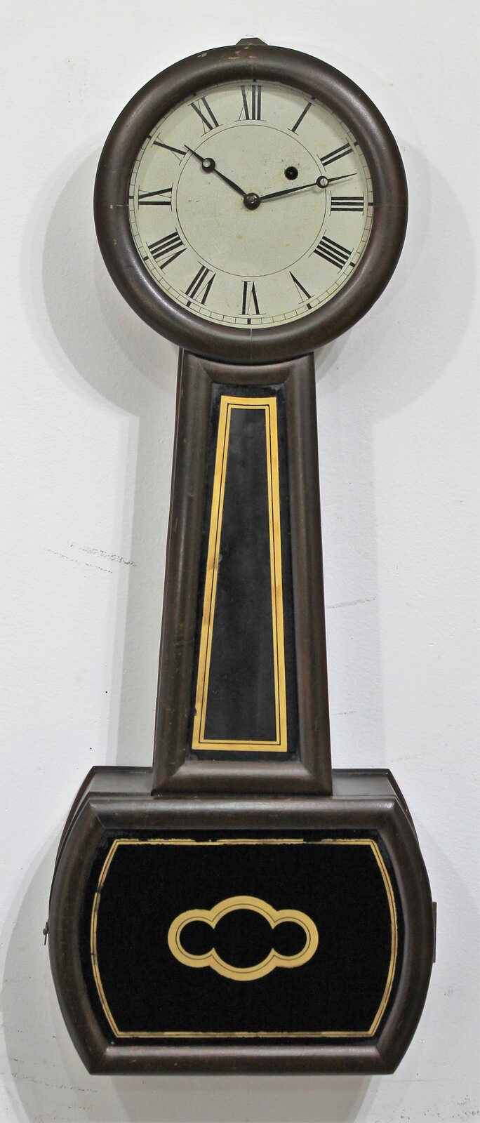 Boston-area No. 5 banjo, ca. 1860. — Antique Clocks Price Guide