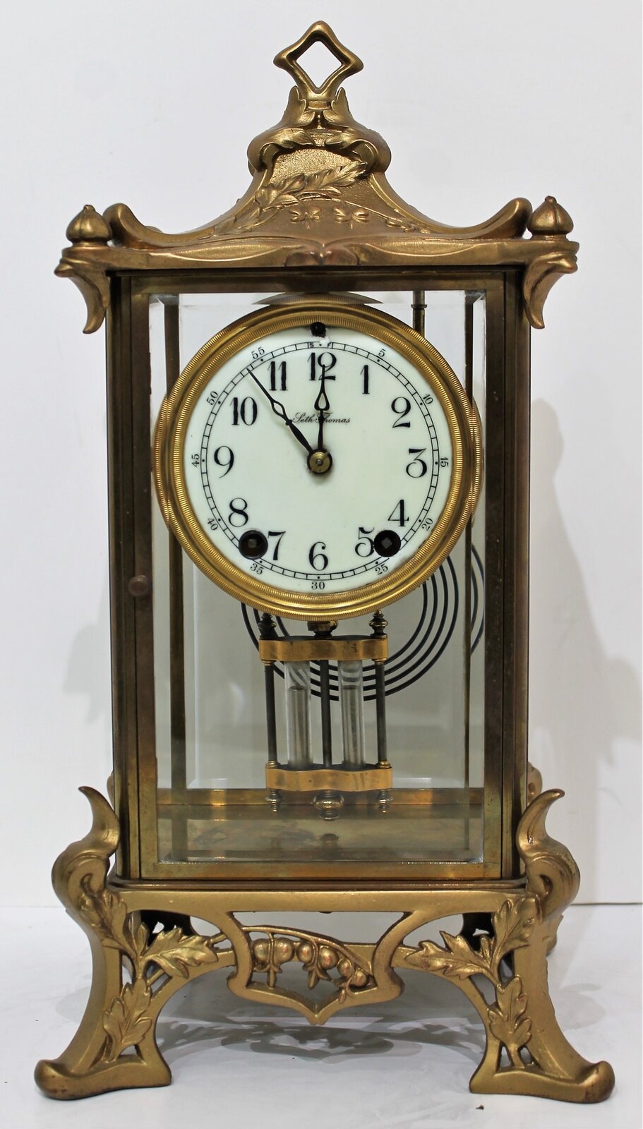 Seth Thomas Clock Co. “Empire No. 15” crystal regulator, ca. 1913. — Antique Clocks Price Guide