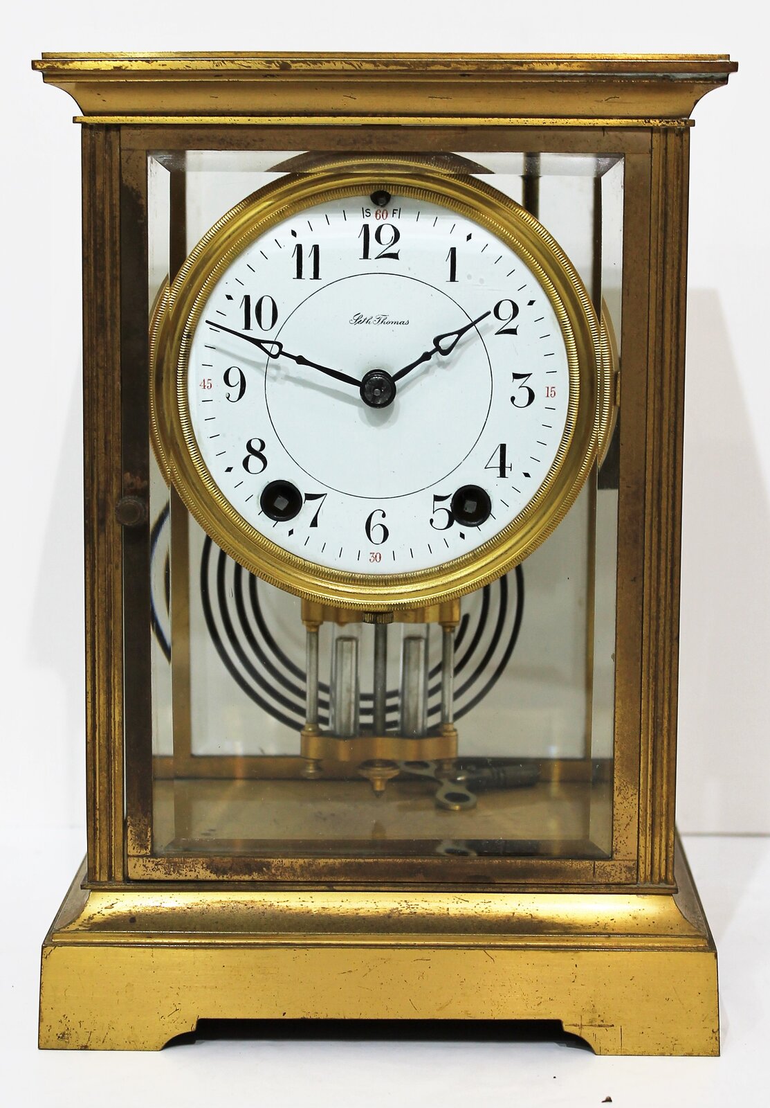 Seth Thomas Clock Co. “Empire No. 201” crystal regulator, ca. 1928. — Antique Clocks Price Guide