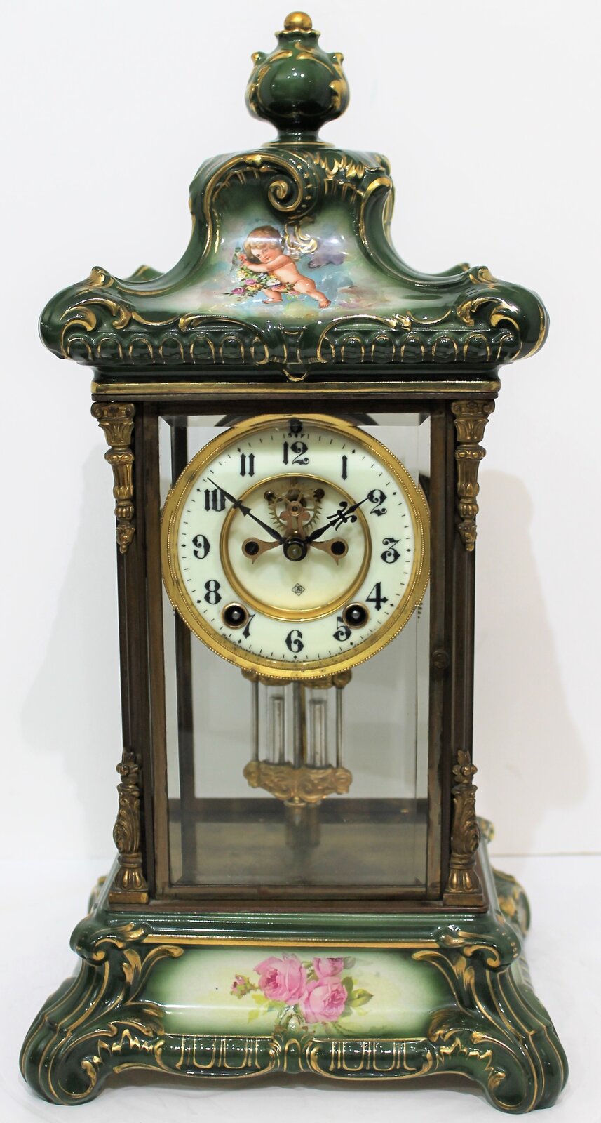 Ansonia “Crystal Regulator No. 3” ca. 1914. — Antique Clocks Price Guide