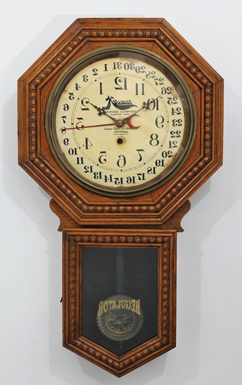 Wm. L. Gilbert Clock Co. “Consort” barbershop clock, ca. 1910. — Antique Clocks Price Guide
