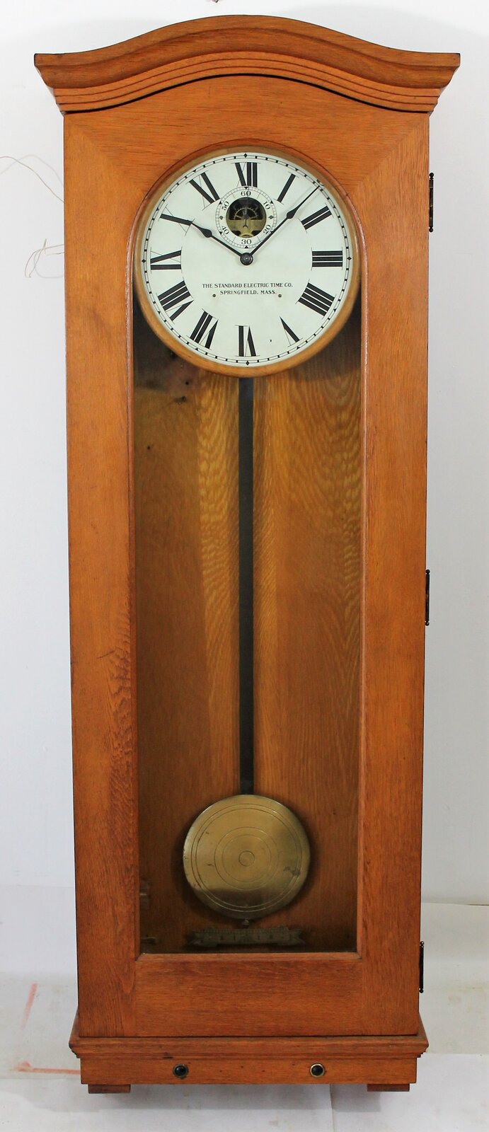 Standard Electric Time Co. electric wall clock, 1925. — Antique Clocks Price Guide