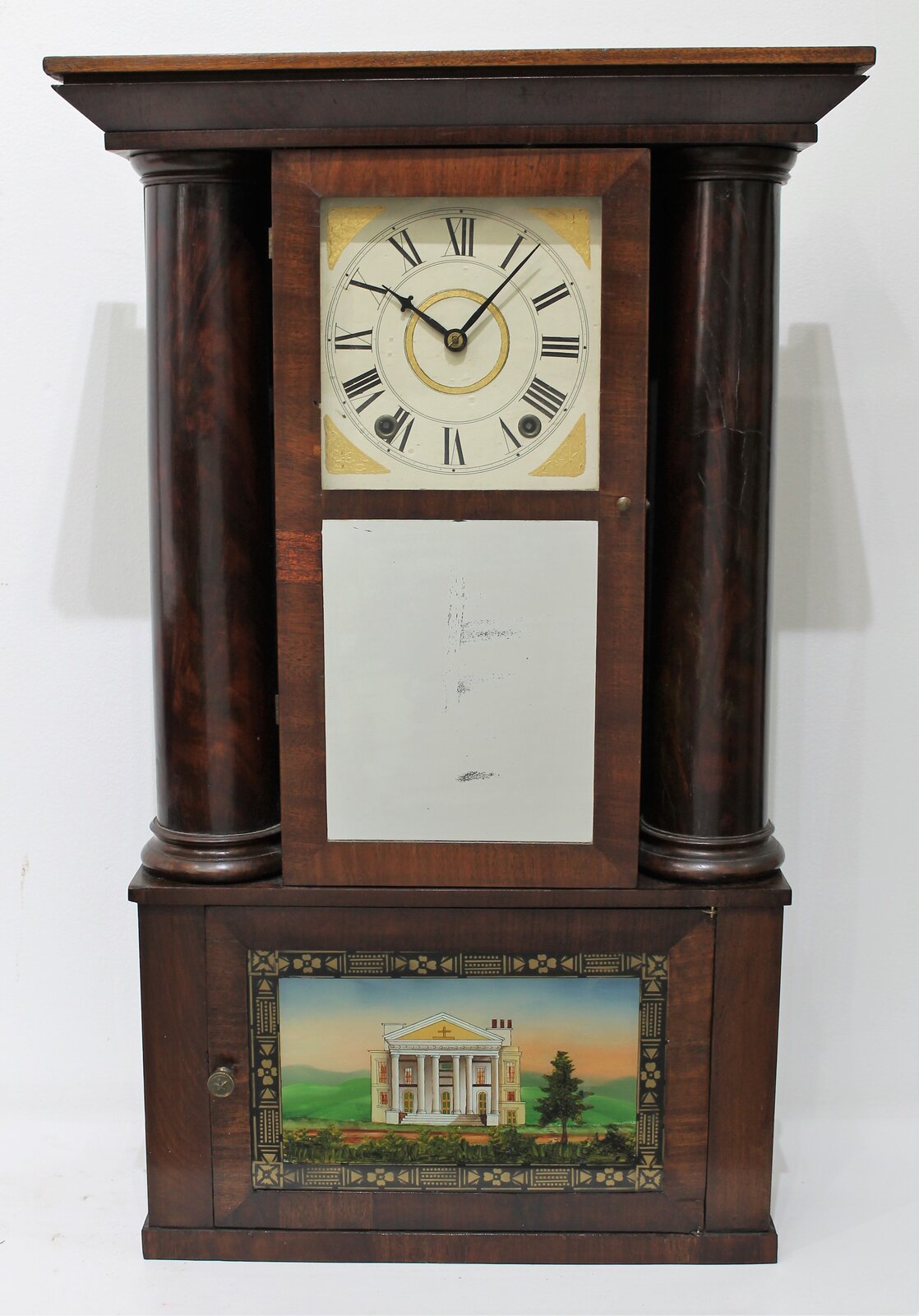 Austin Chittenden 30-hour hollow-column shelf clock, 1831-1837. — Antique Clocks Price Guide