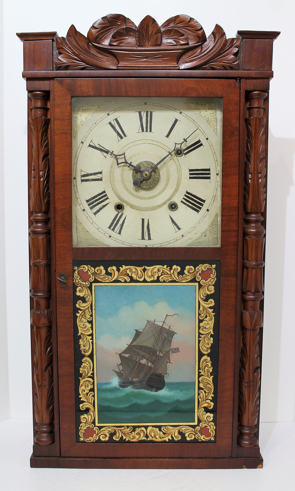 Henry C. Smith 30-hour shelf clock with alarm, 1833-1845. — Antique Clocks Price Guide