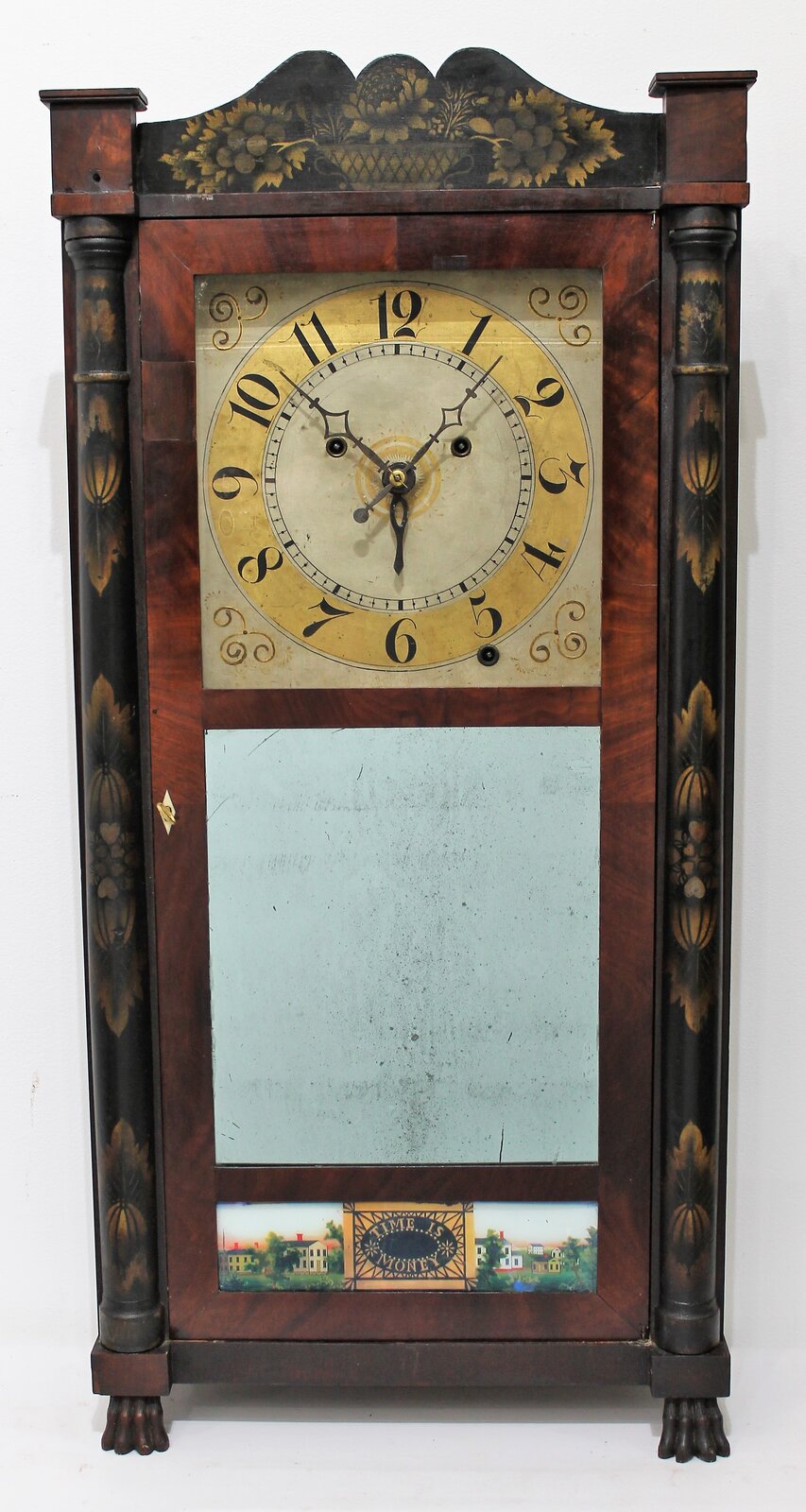 Silas Hoadley Franklin shelf alarm clock, ca. 1825. — Antique Clocks Price Guide