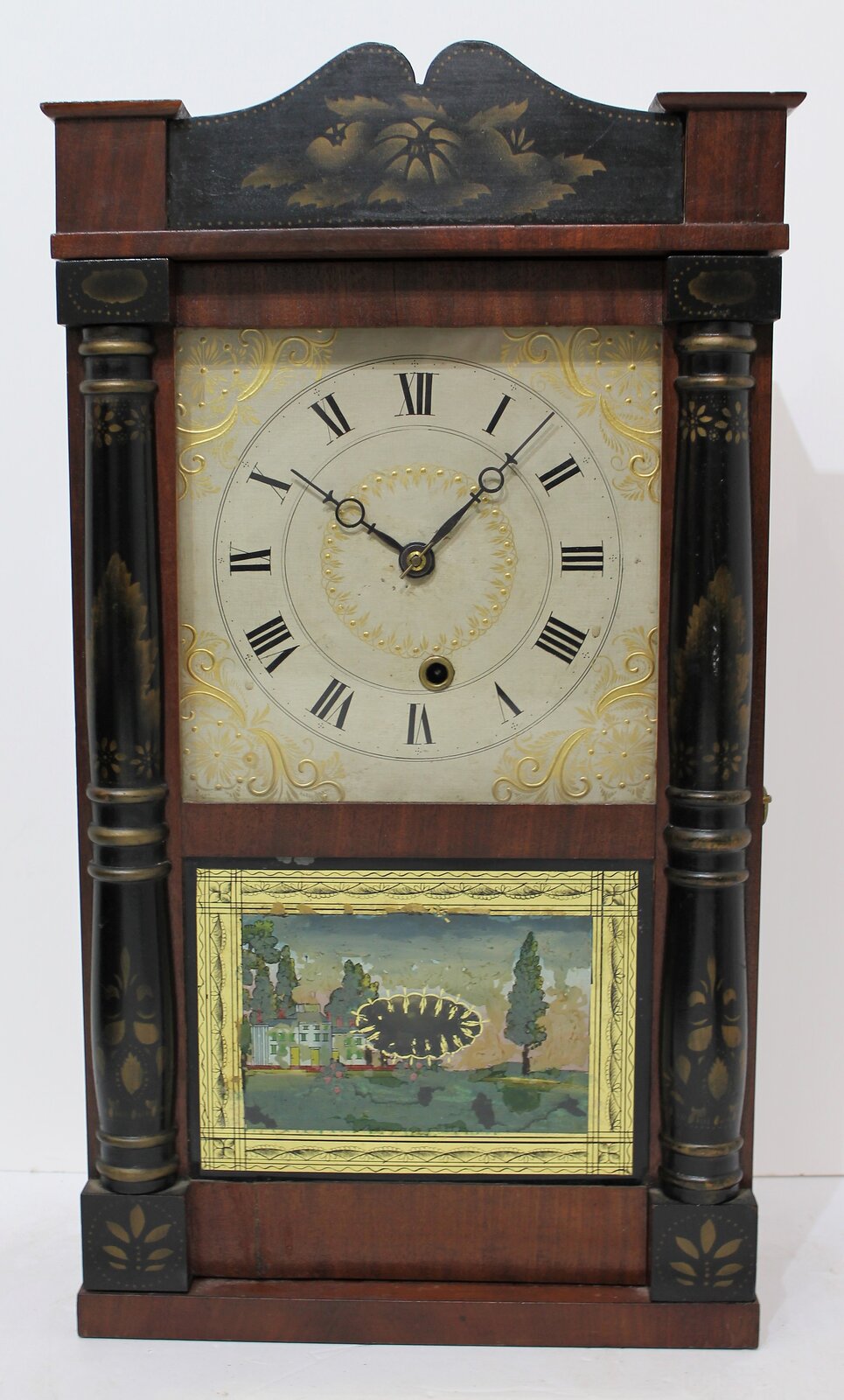Treat & Bishop miniature timepiece, 1831-1833. — Antique Clocks Price Guide
