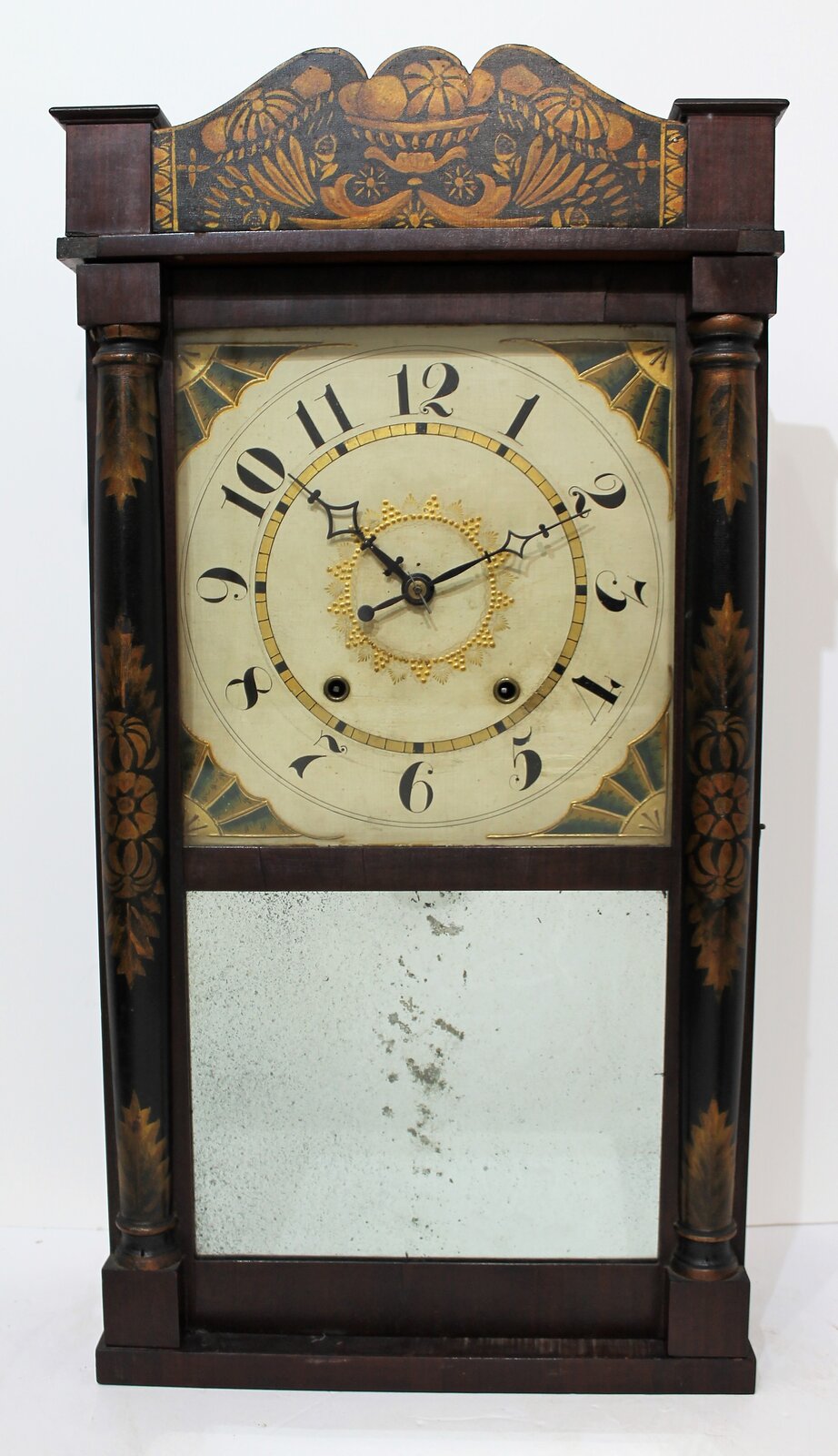 Smith, Tuttle and Blakeslee, miniature bronze looking glass, 1831-1832. — Antique Clocks Price Guide