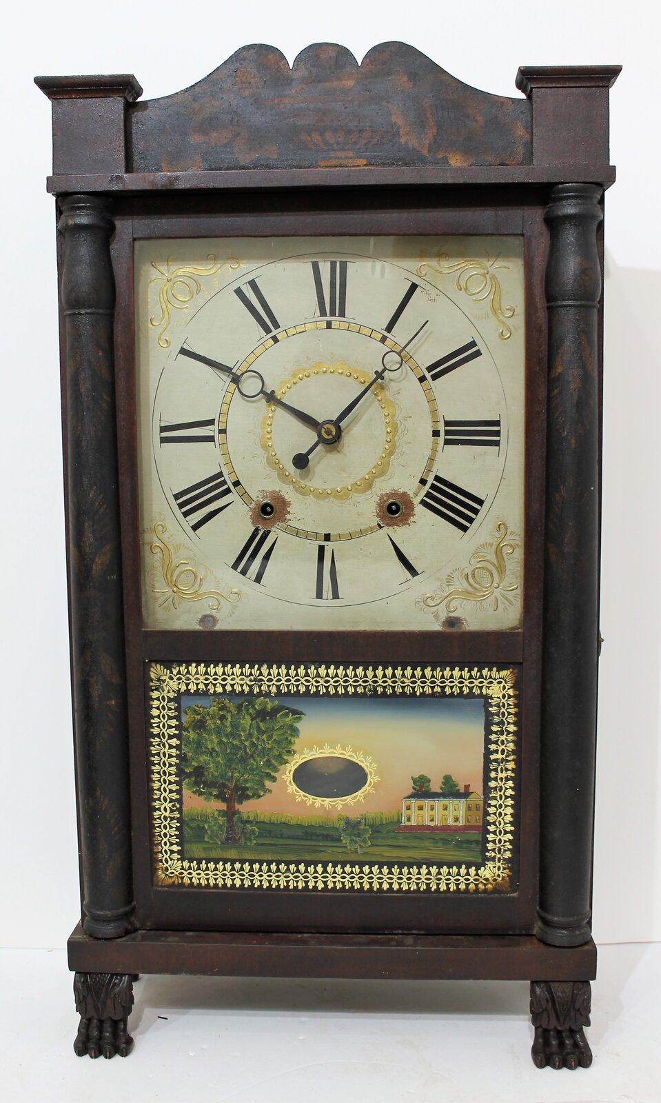 Samuel Terry column & splat shelf clock, 1828-1835. — Antique Clocks Price Guide