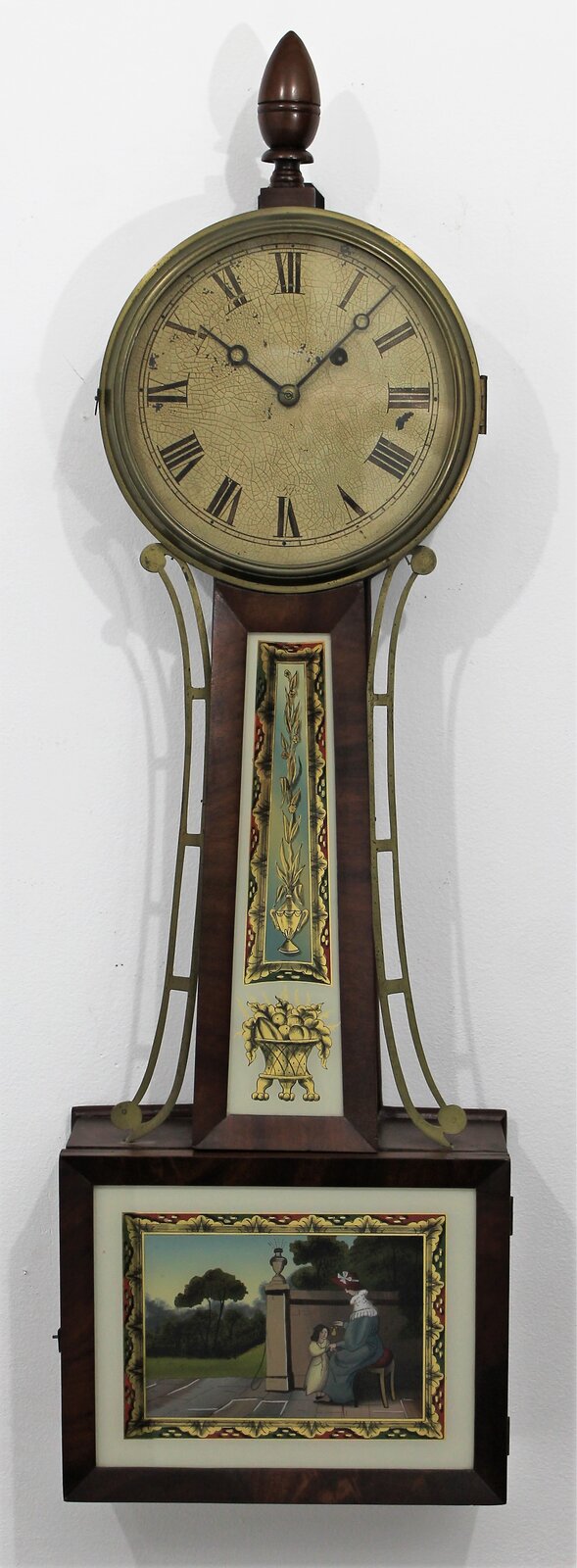Early banjo, ca. 1830. — Antique Clocks Price Guide