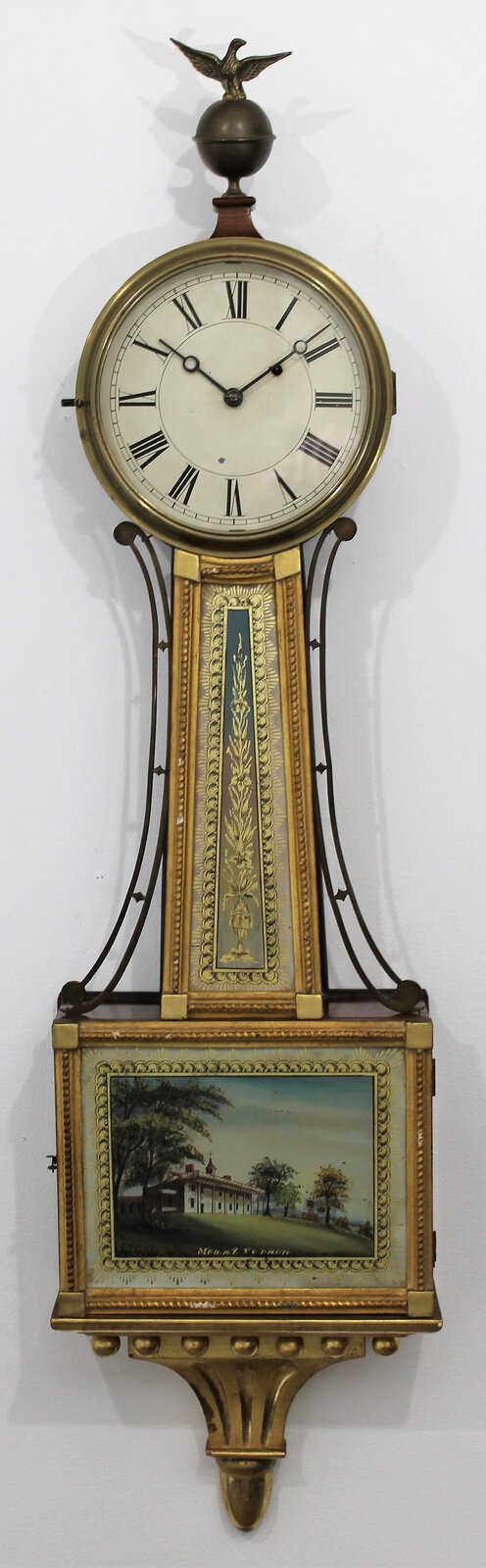 Presentation gilt banjo, ca. 1825. — Antique Clocks Price Guide