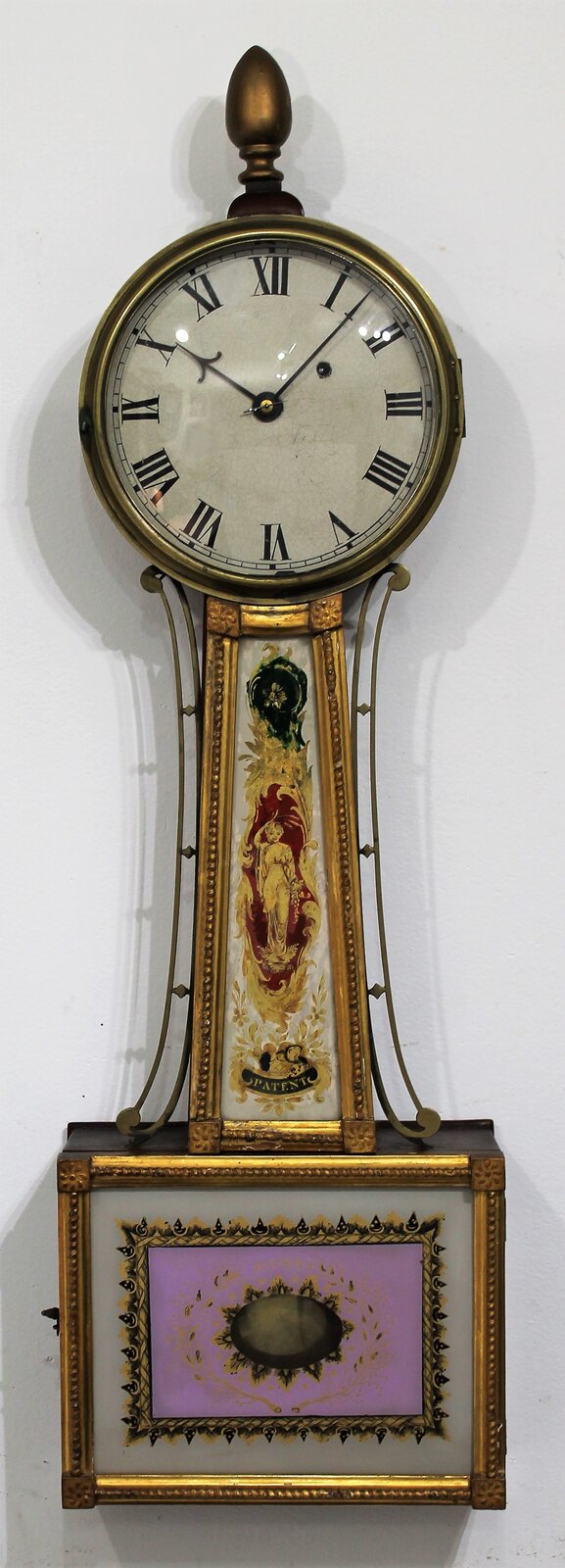 Early gilt-front banjo, ca. 1830? — Antique Clocks Price Guide