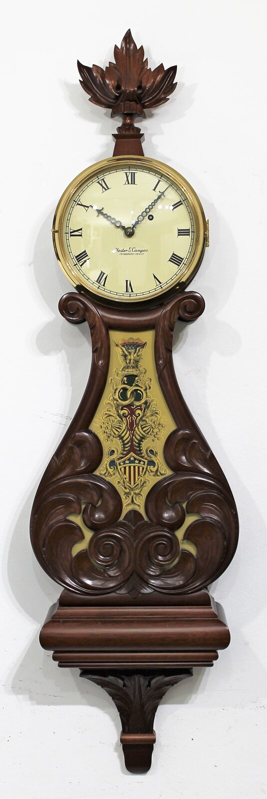 Foster S. Campos lyre banjo, 1997. — Antique Clocks Price Guide