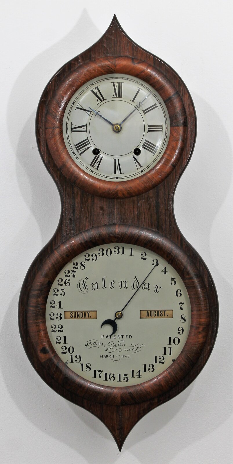 Seth Thomas “Office Calendar No. 3”, ca. 1863. — Antique Clocks Price Guide