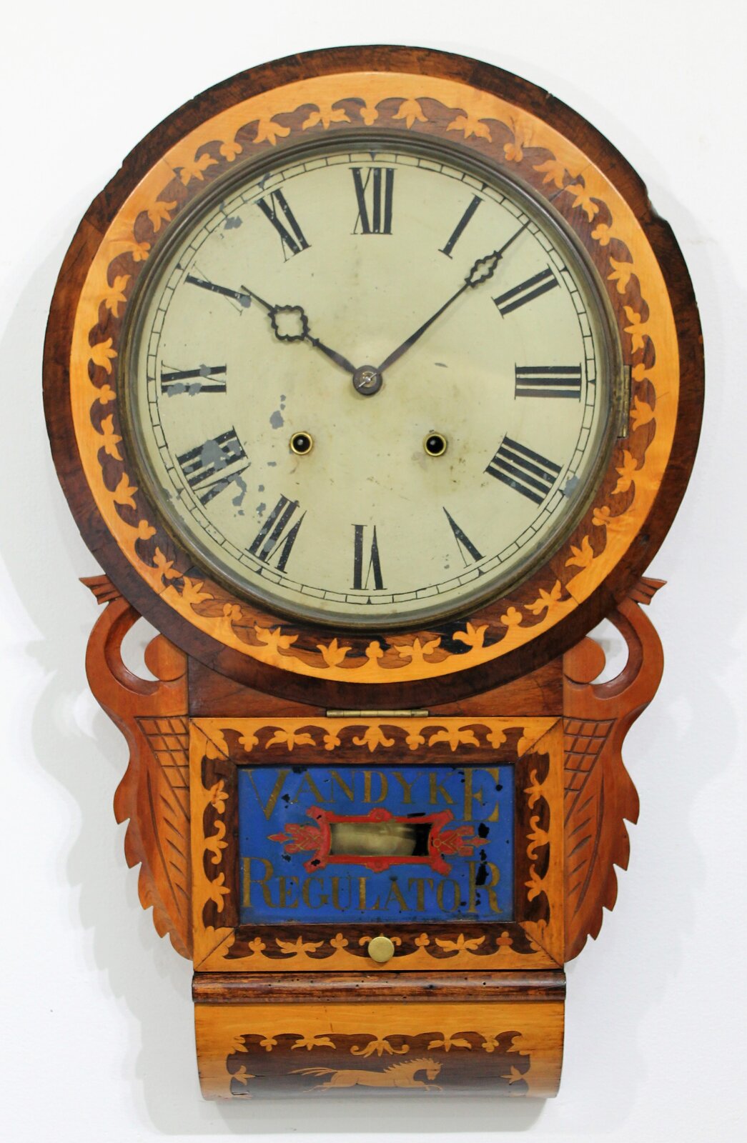 VanDyke regulator, ca. 1900. — Antique Clocks Price Guide