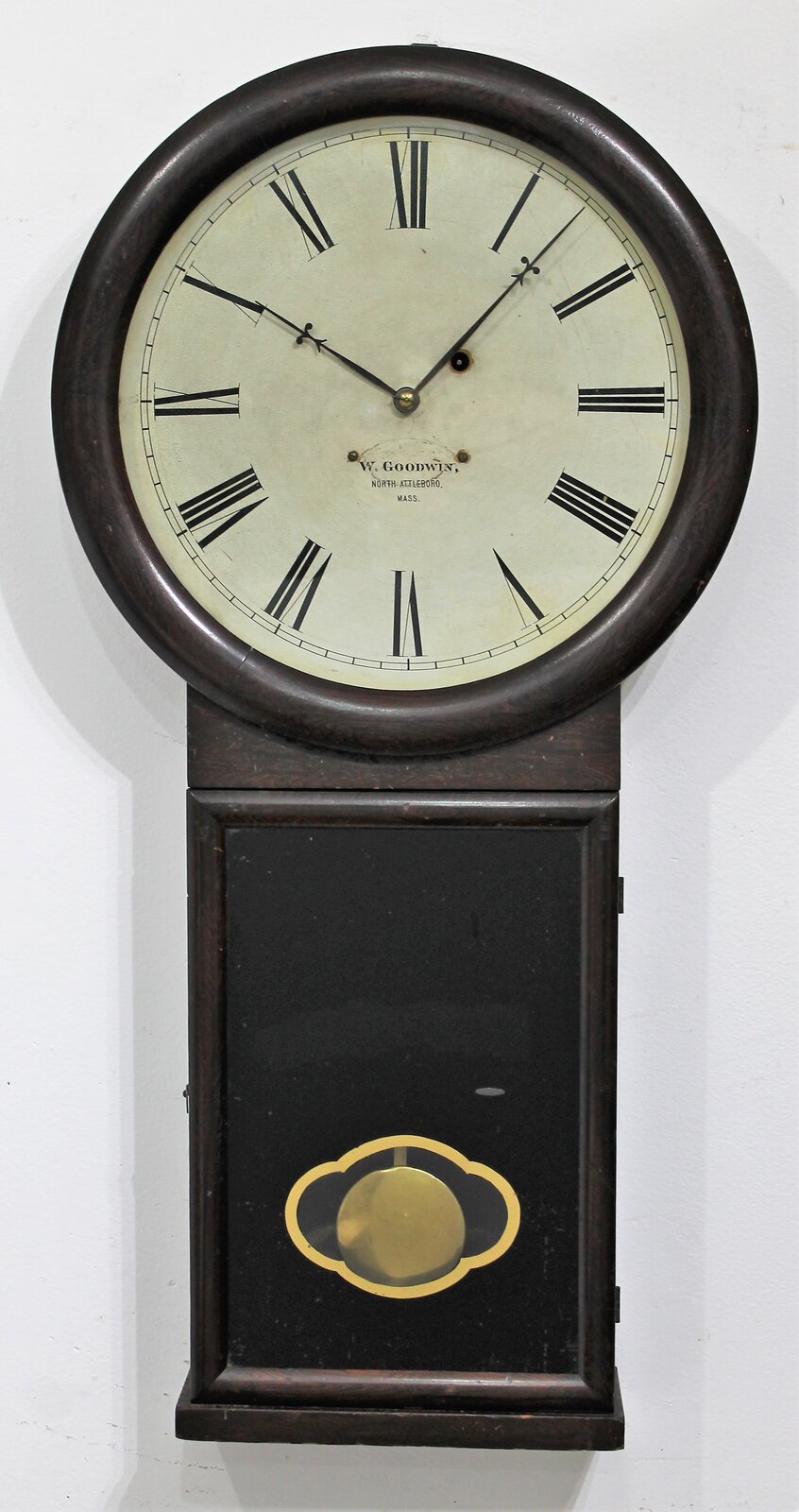 Wallace Goodwin regulator, 1840-1861. — Antique Clocks Price Guide