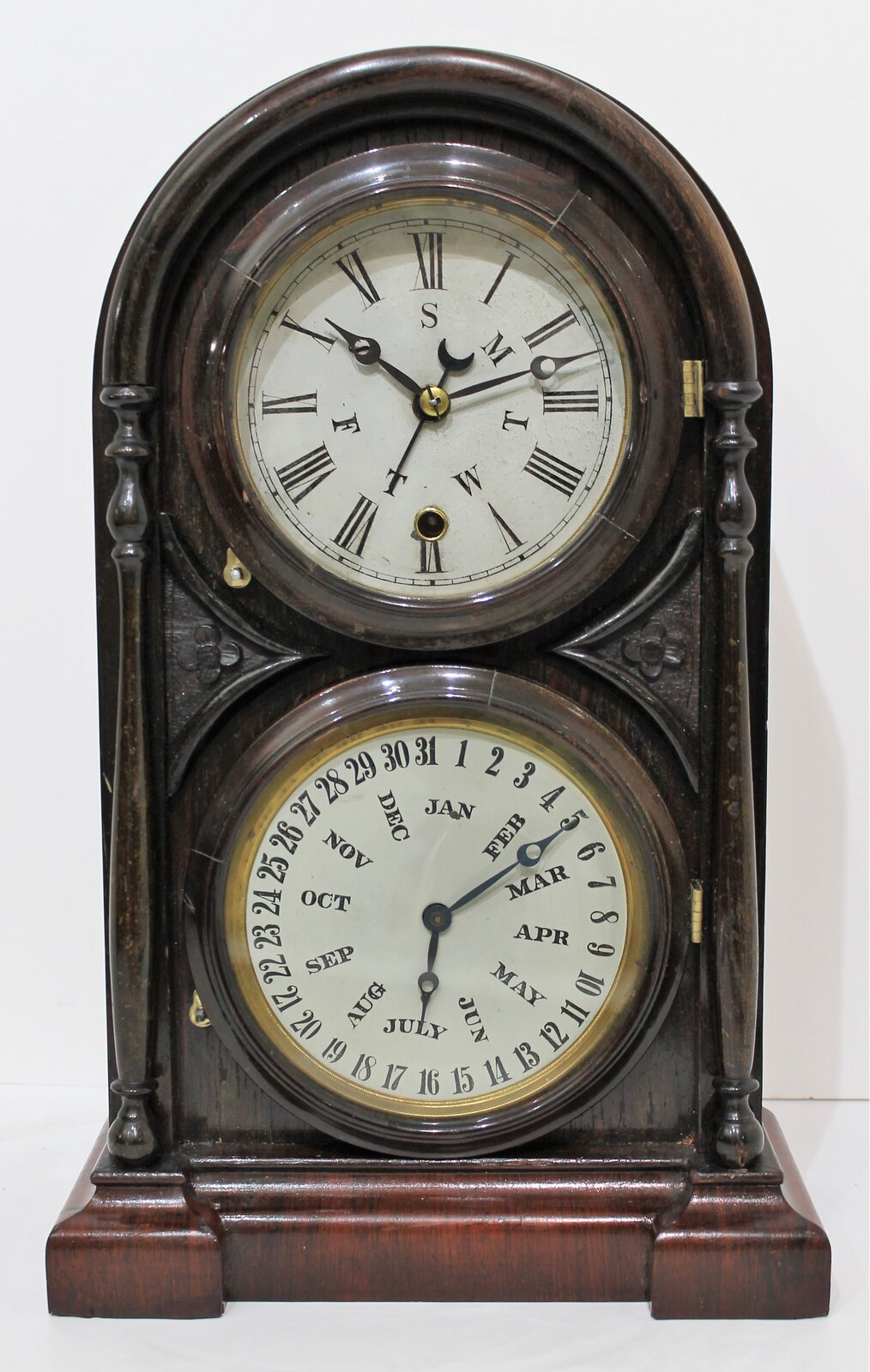 Welch, Spring & Co. “Italian No. 1” calendar,ca. 1872. — Antique Clocks Price Guide