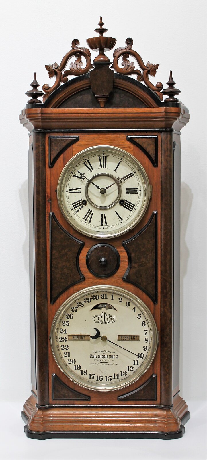 Ithaca Calendar Clock Co. “Emerald”, 1882-1896. — Antique Clocks Price Guide