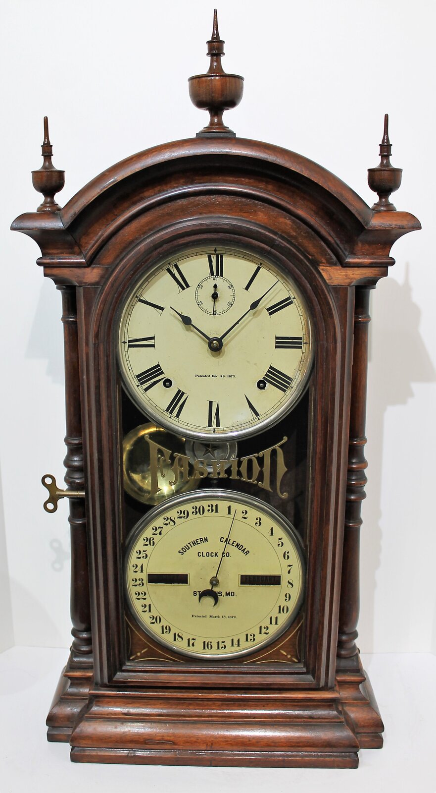 Southern Calendar Clock Co. “Fashion No. 3”, ca. 1878. — Antique Clocks Price Guide
