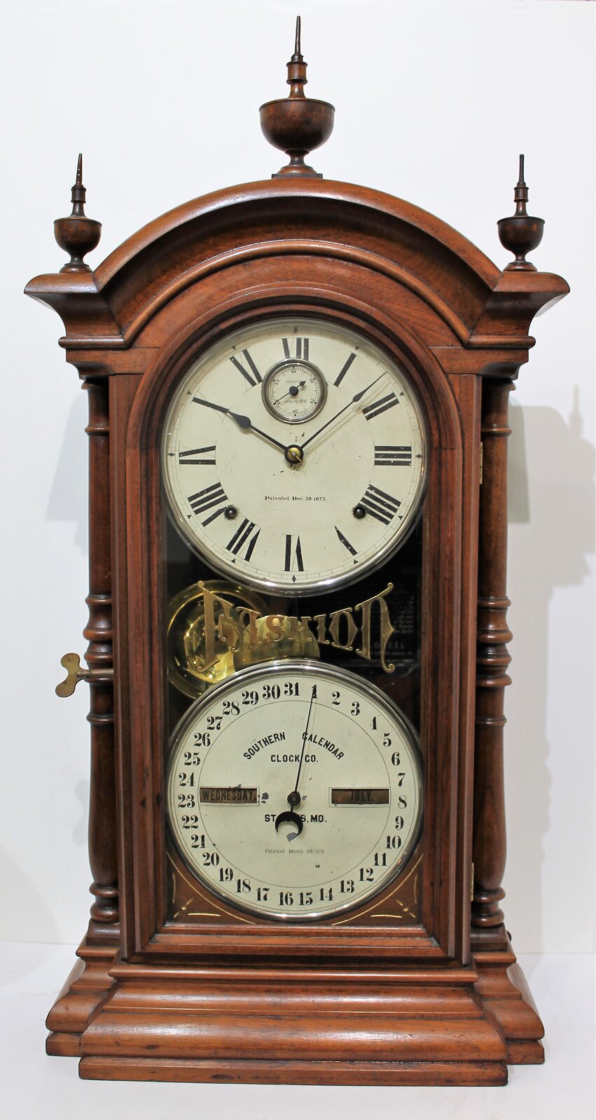 Southern Calendar Clock Co. “Fashion No. 4”, ca. 1885. — Antique Clocks Price Guide