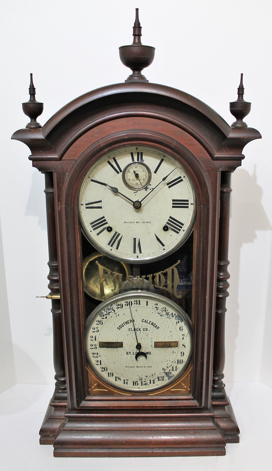 Southern Calendar Clock Co. “Fashion No. 4”, ca. 1885. — Antique Clocks Price Guide