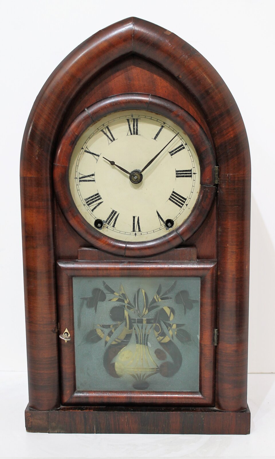 E.C. Brewster & Co. early round gothic (beehive), ca.1840. — Antique Clocks Price Guide
