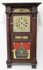 Marshall & Adams Empire shelf clock, 1834-1836.