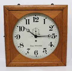 Chelsea Clock Co. “Ball Standard 8-Day Lever Wall Clock”, ca. 1923.