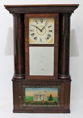 Austin Chittenden 30-hour hollow-column shelf clock, 1831-1837.