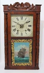 Henry C. Smith 30-hour shelf clock with alarm, 1833-1845.