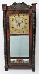 Silas Hoadley Franklin shelf alarm clock, ca. 1825.