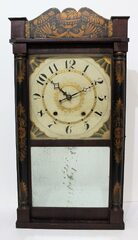 Smith, Tuttle and Blakeslee, miniature bronze looking glass, 1831-1832.