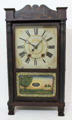 Samuel Terry column & splat shelf clock, 1828-1835.