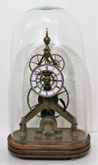 Great wheel skeleton clock, ca. 1990’s.