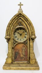 Angelus Clock Co. (Philadelphia, PA) prayer clock, 1874-1876.