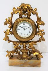 New Haven Clock Co. boudoir clock, ca. 1910.