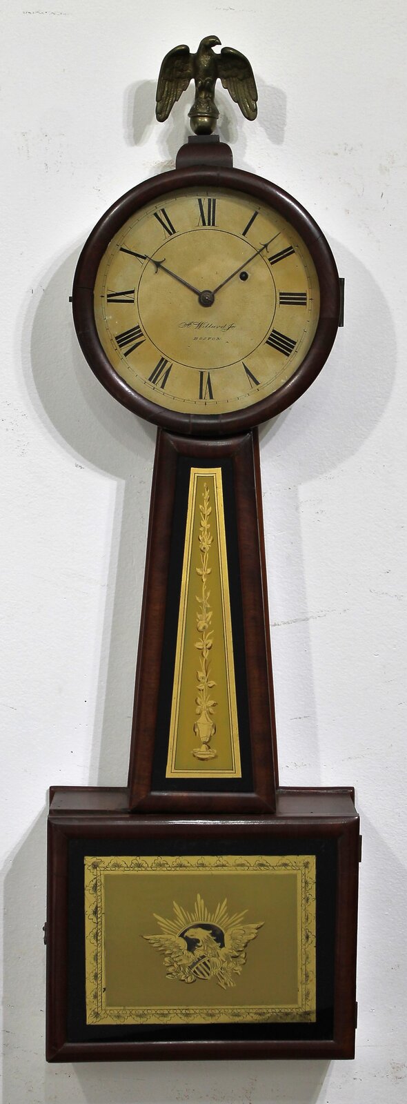 Willard school timepiece, ca. 1830. — Antique Clocks Price Guide