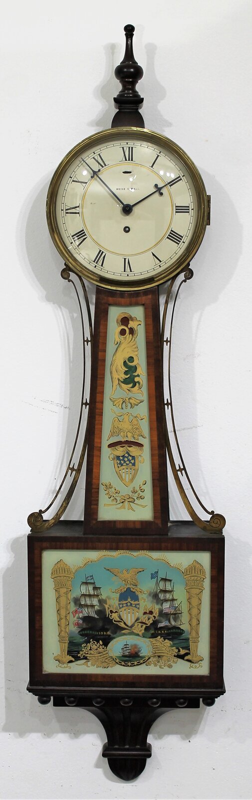 Waltham Clock Co. lever-spring banjo for Webb C. Ball, ca. 1915. — Antique Clocks Price Guide