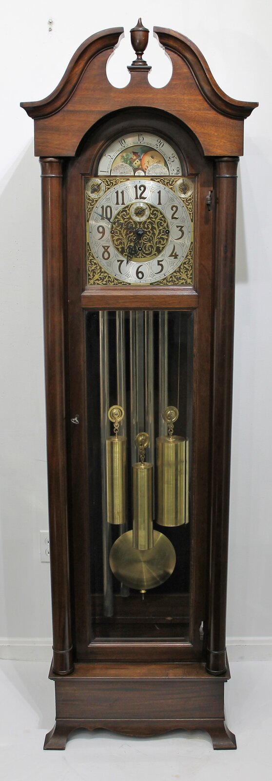 Old Colony Clock Co. Five tube chiming hall clock, ca. 1930. — Antique Clocks Price Guide