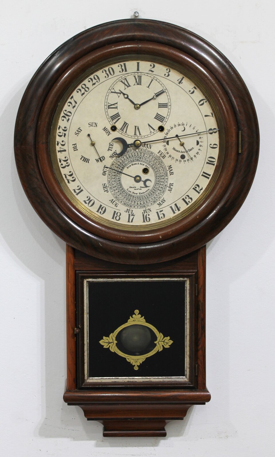Welch, Spring & Co. “Gale Drop Calendar”, Model 2, 1874-1879. — Antique Clocks Price Guide