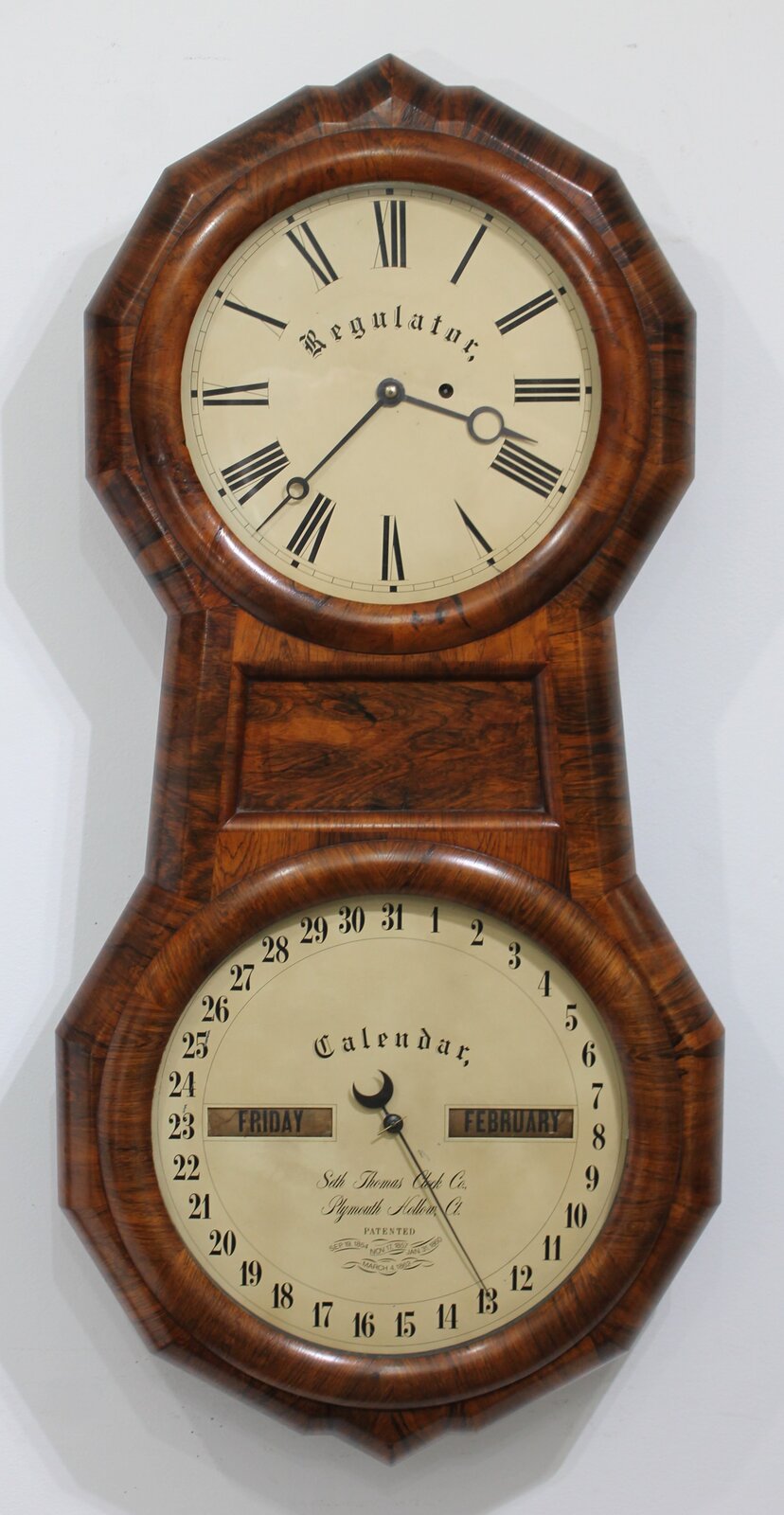 Seth Thomas “Office Calendar No. 1”, ca. 1874. — Antique Clocks Price Guide