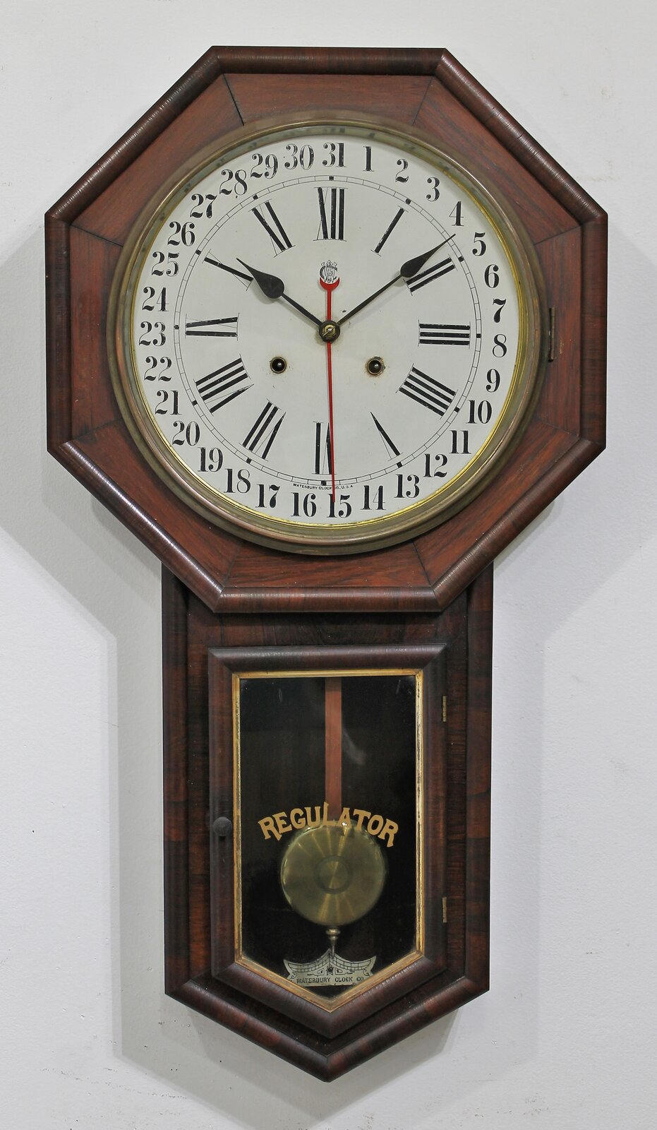 Waterbury Clock Co. “Regent” calendar, ca. 1881. — Antique Clocks Price Guide