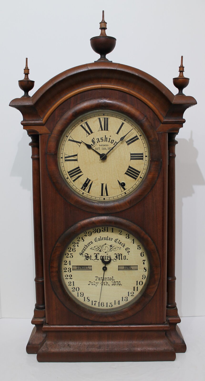 Southern Calendar Clock Co. “Fashion No. 2”, 1878. — Antique Clocks Price Guide