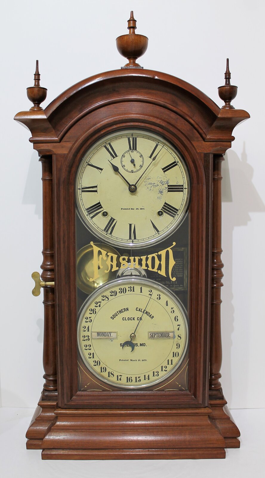 Southern Calendar Clock Co. “Fashion No. 3”, ca. 1878. — Antique Clocks Price Guide