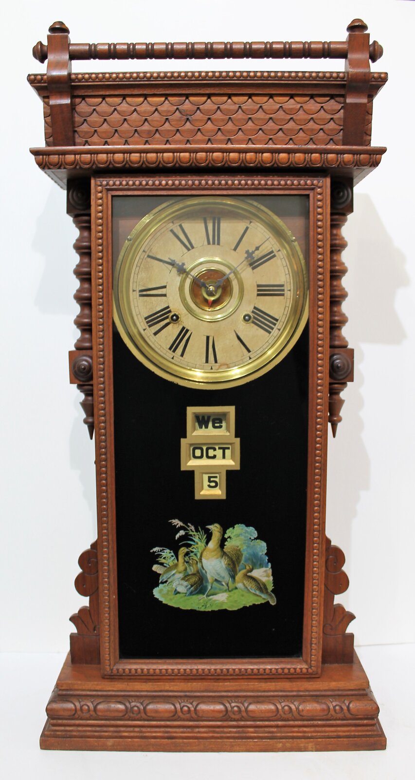 Wm. Gilbert Clock Co. “Oriental” calendar, ca.1901. — Antique Clocks Price Guide