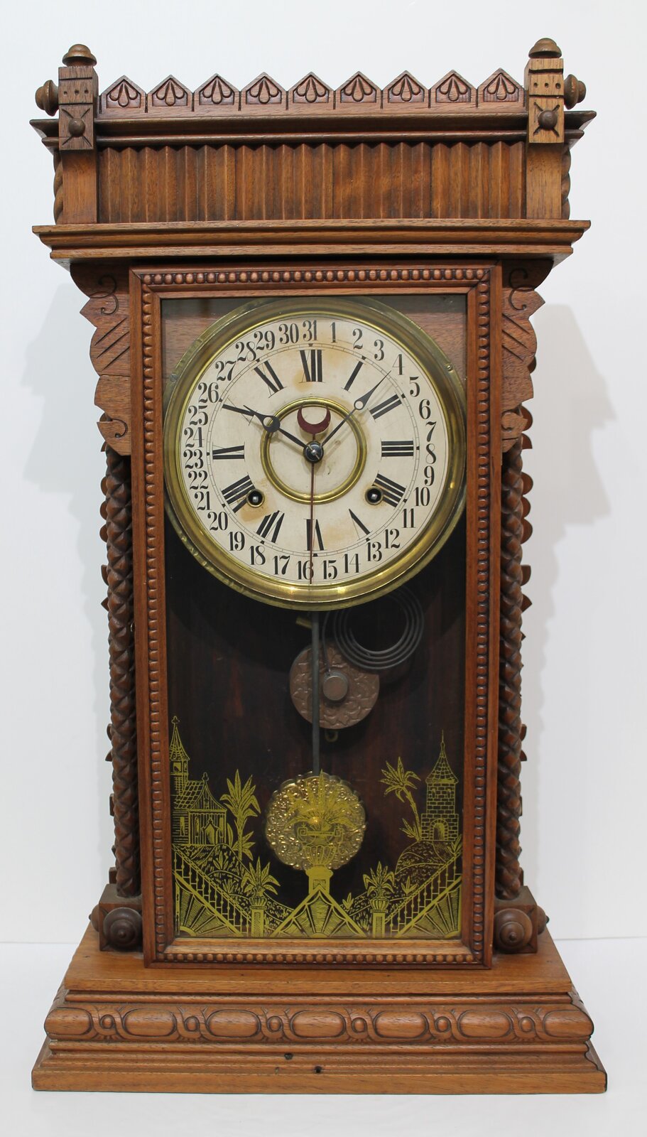 Wm. Gilbert Clock Co. “Benworth” calendar, ca. 1895. — Antique Clocks Price Guide