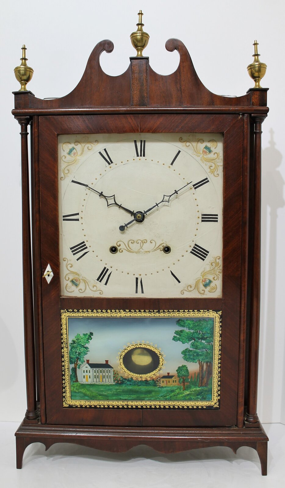 Eli Terry & Sons pillar & scroll, 1823-1831. — Antique Clocks Price Guide