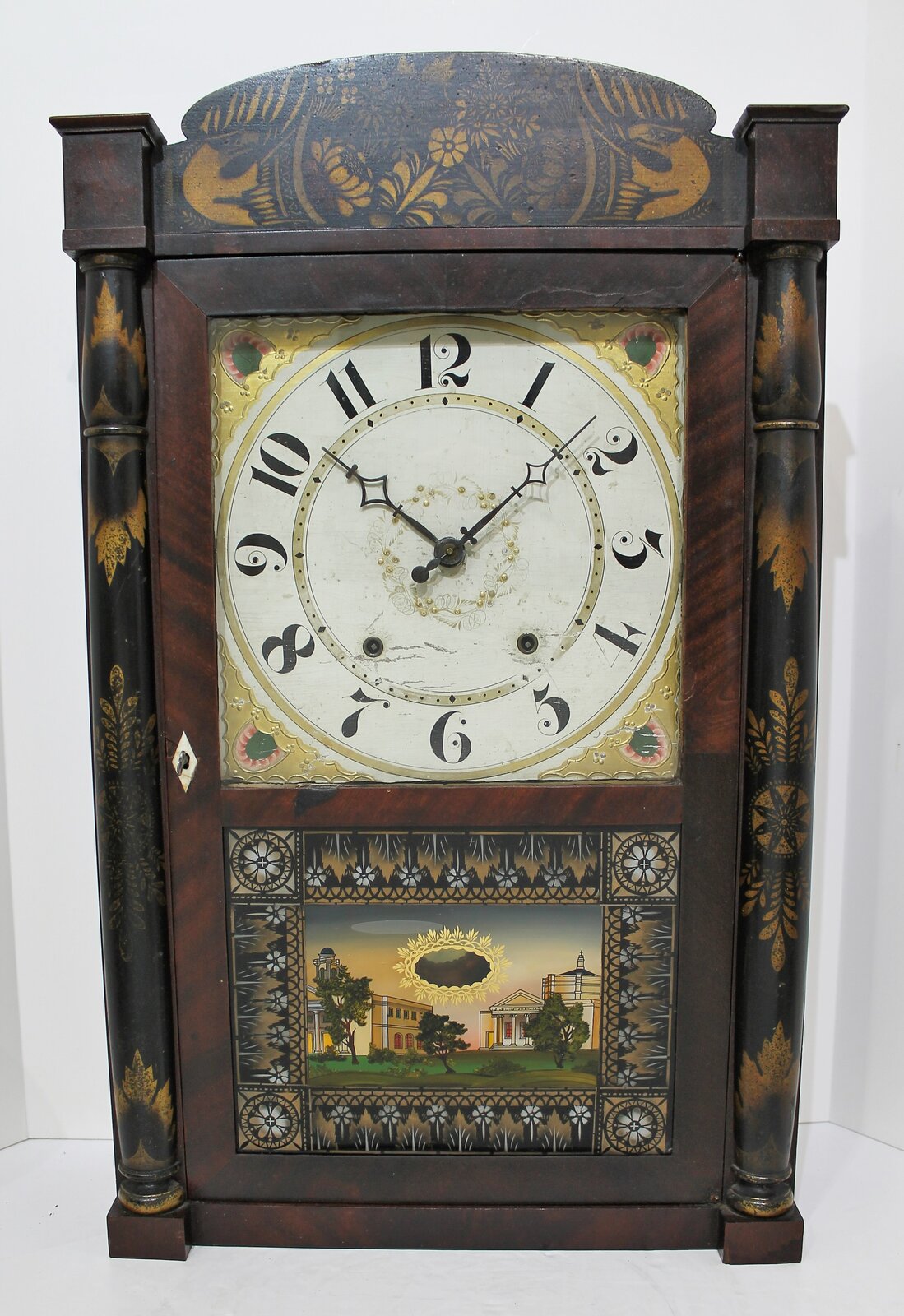 Seth Thomas column & splat, ca. 1830. — Antique Clocks Price Guide