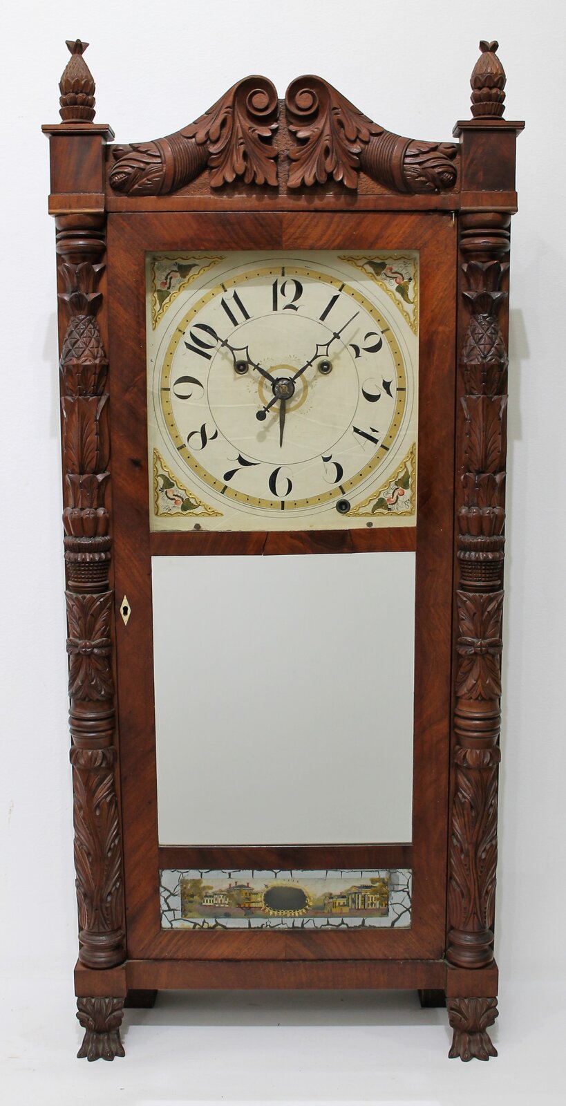 Silas Hoadley shelf clock with alarm, 1813-1830. — Antique Clocks Price Guide